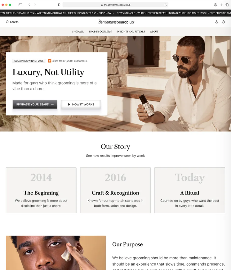 Website design example 8